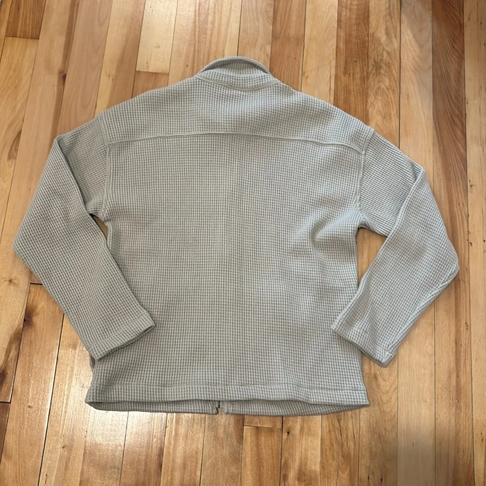 NWT | Gap Kids Waffle Knit Beige Zip-Up Sweater - Size XL